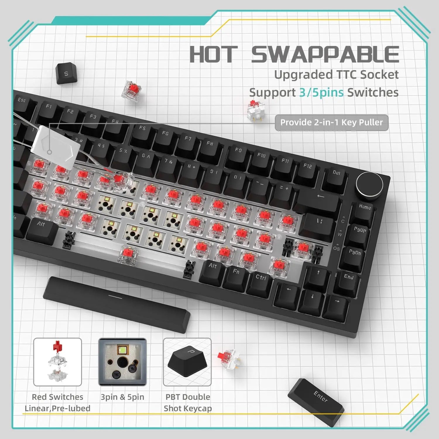 Wired Mechanical Gaming Keyboard