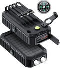 Solar Charger Power Bank With Hand Crank
