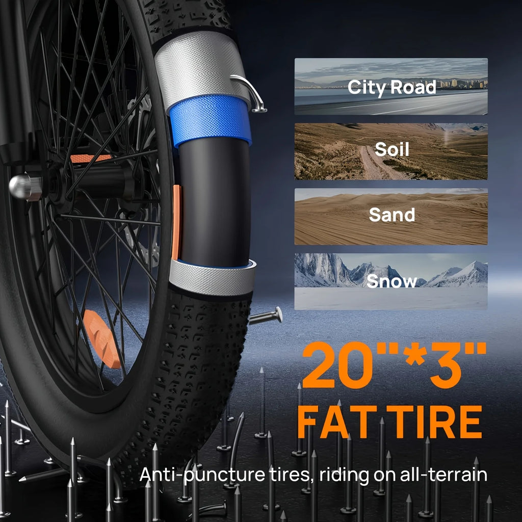 1000W 20" Electric Bike