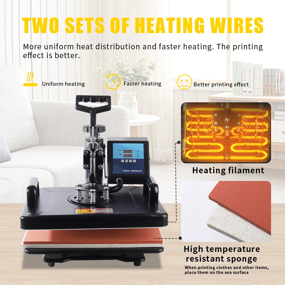 Multi-functional Heat Press Machine