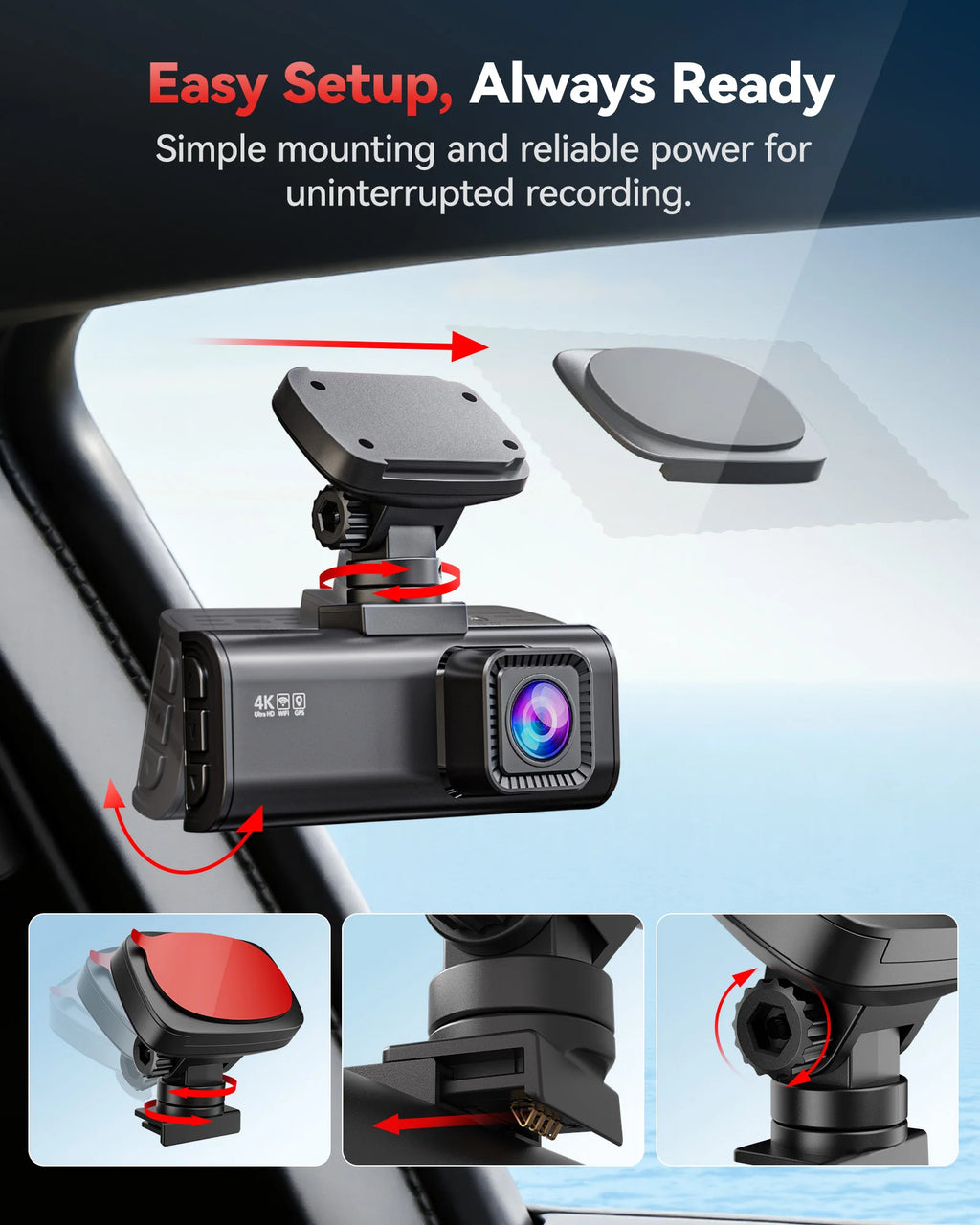 Dash Camera Front and Rear