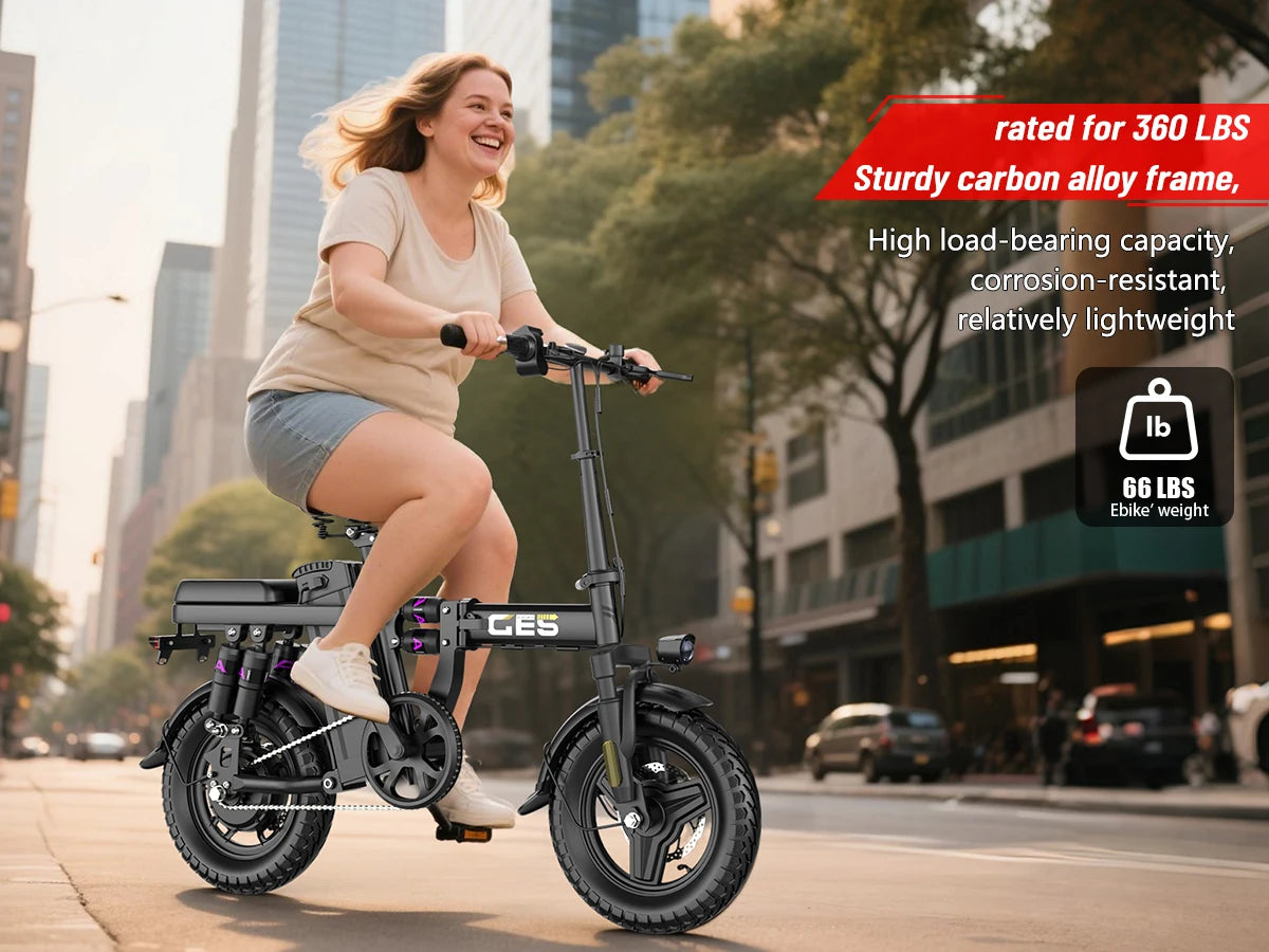 500w Foldable Adult Electric Bike