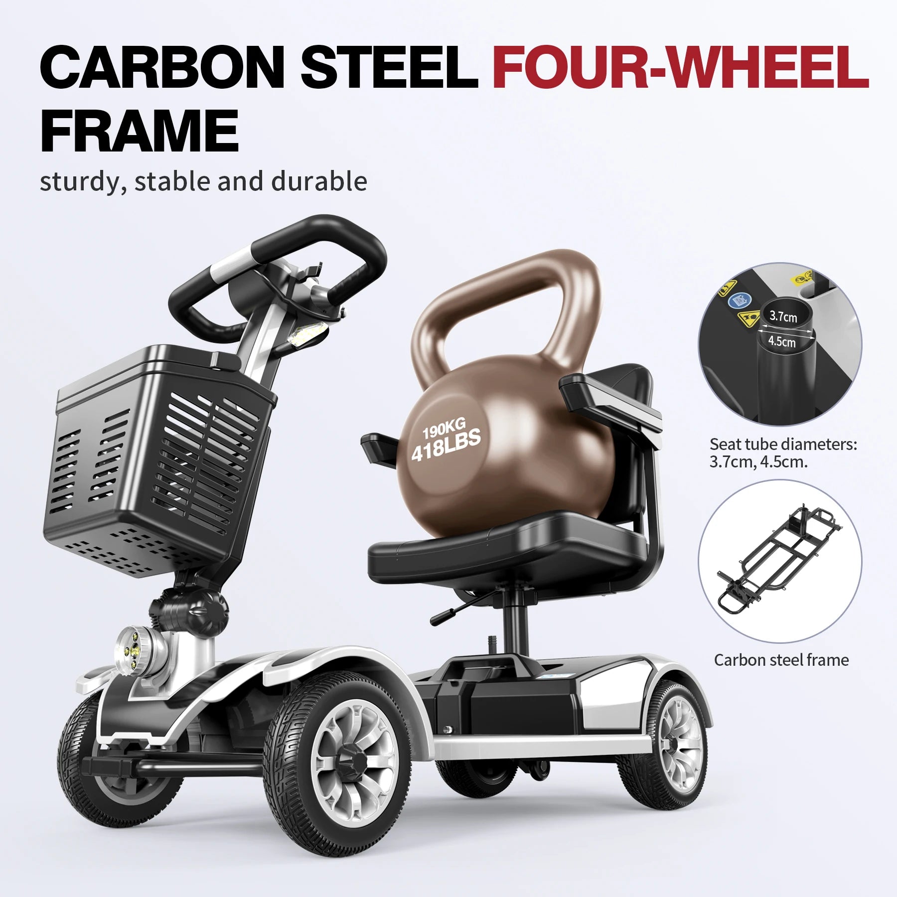 Foldable 4-Wheel Mobility Scooter