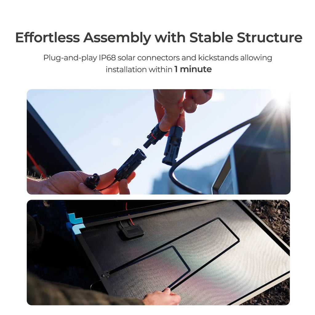 220W Foldable Solar Panel Suitcase