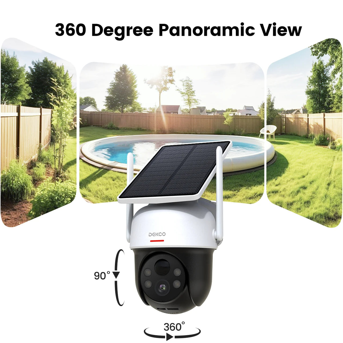 Solar Security Camera With Panel
