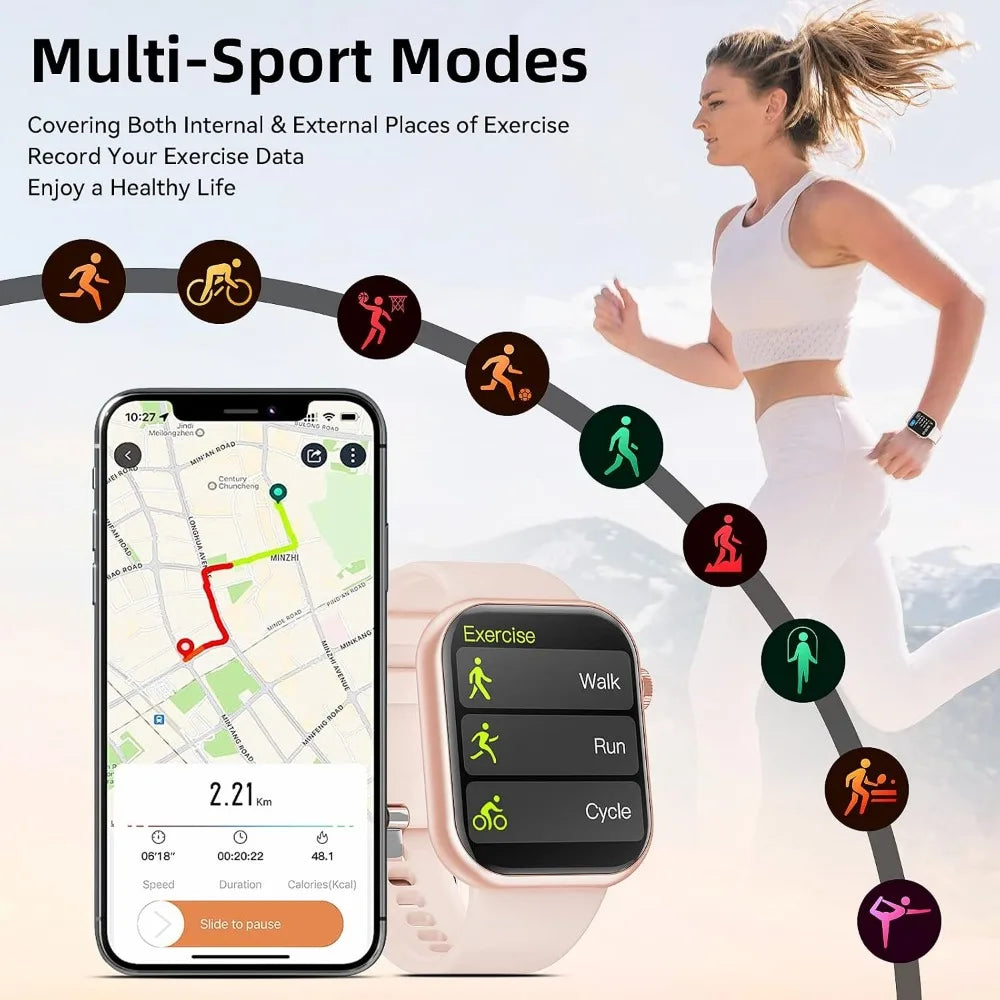 Fitness Smart Watch With Call Answer