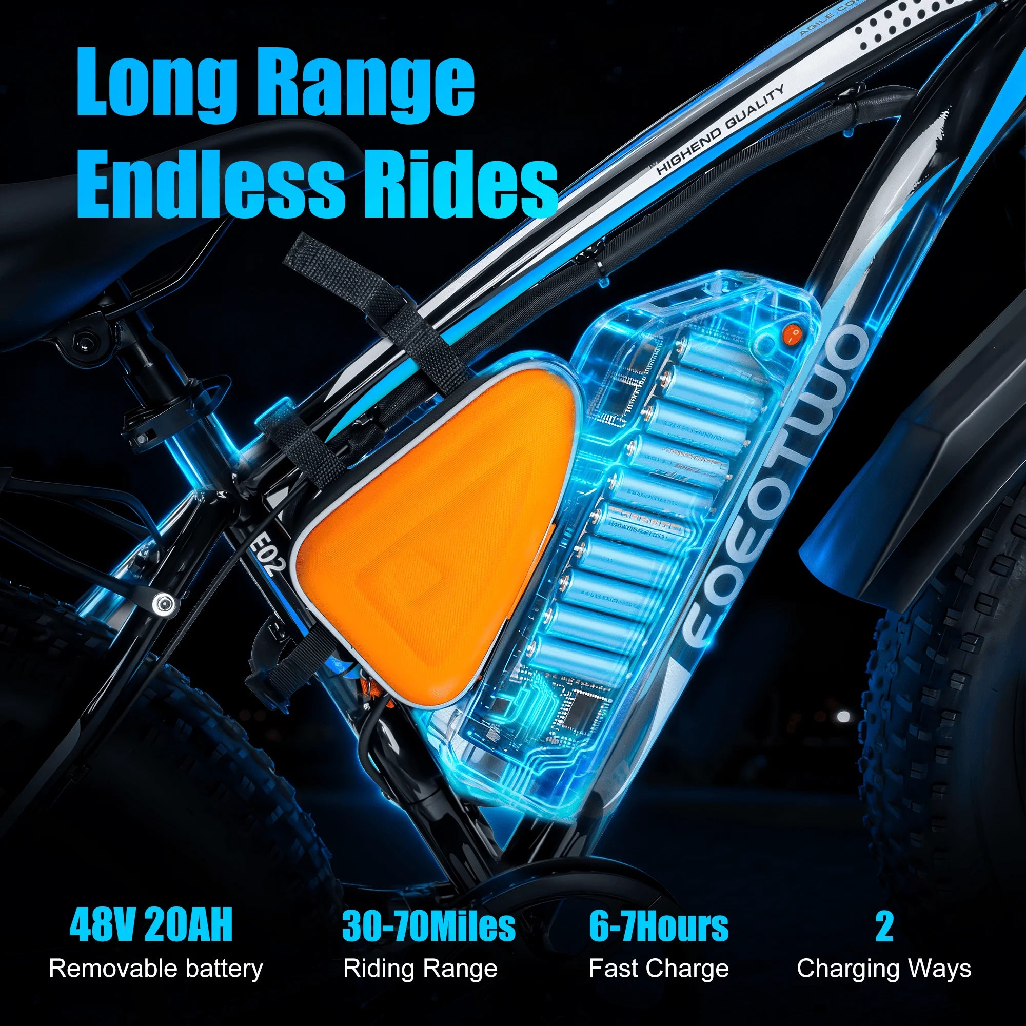 26 Inch 1500w Electric Bike for Adults