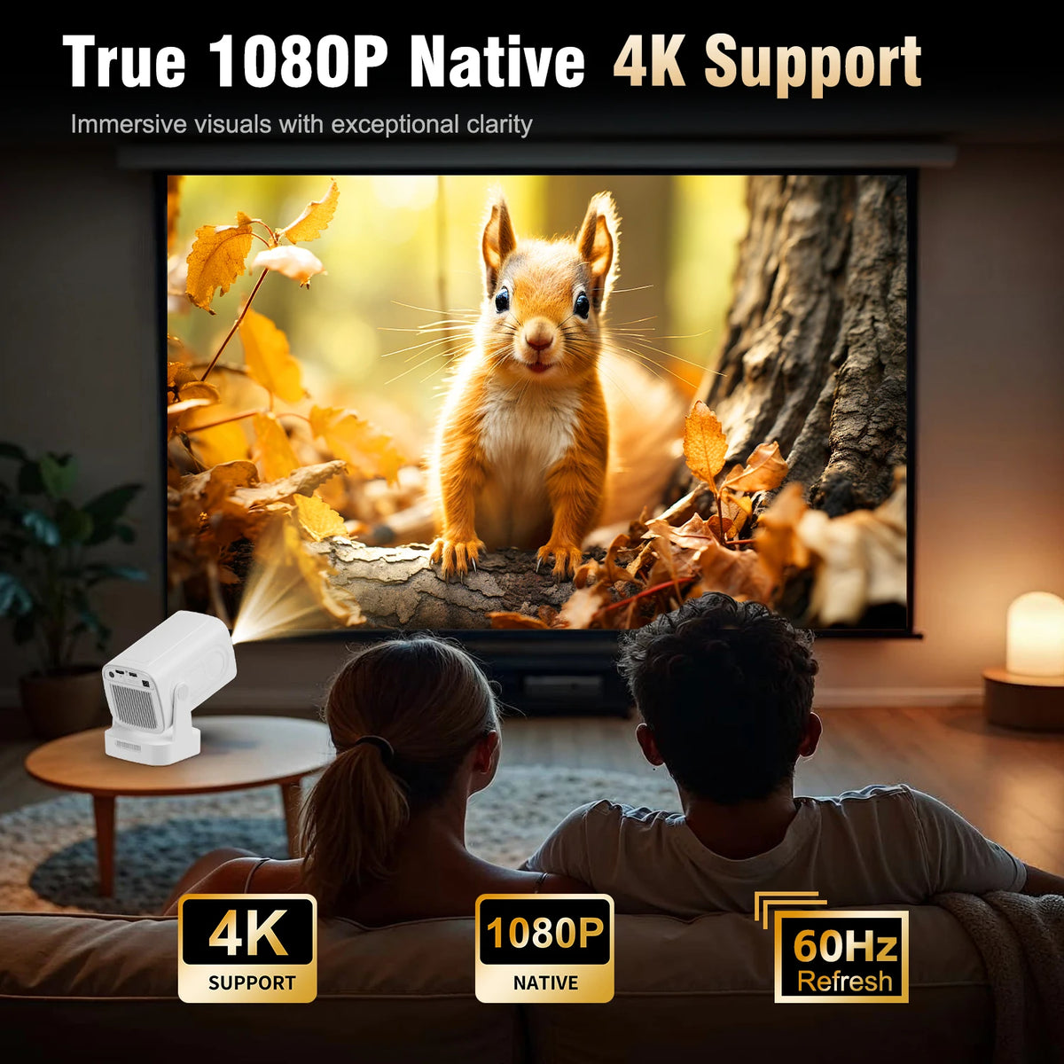 Auto Focus Home Projector