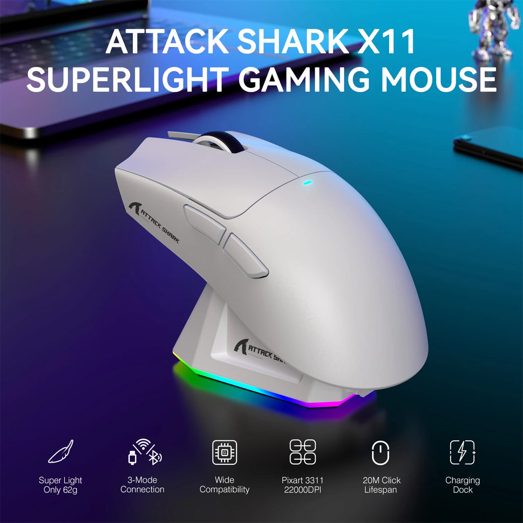 Wireless Gaming Mouse With Backlight Charging
