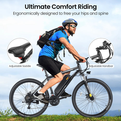 27" Electric Bike 21 Speed