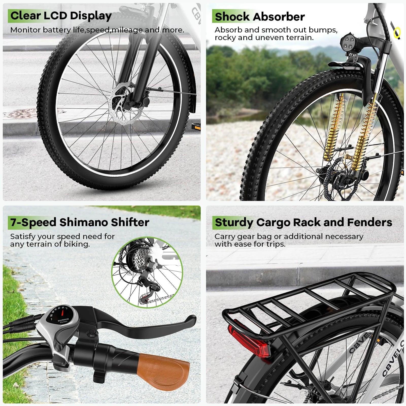 1000W  7-Speed shift Electric Bike