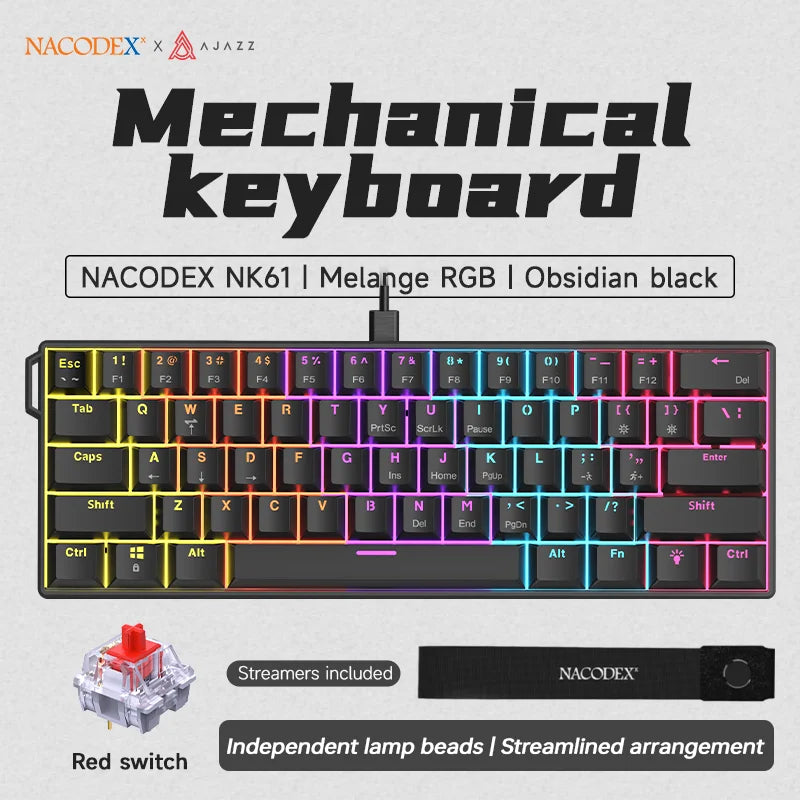 Wired Mechanical Keyboard, Mixed Back-light