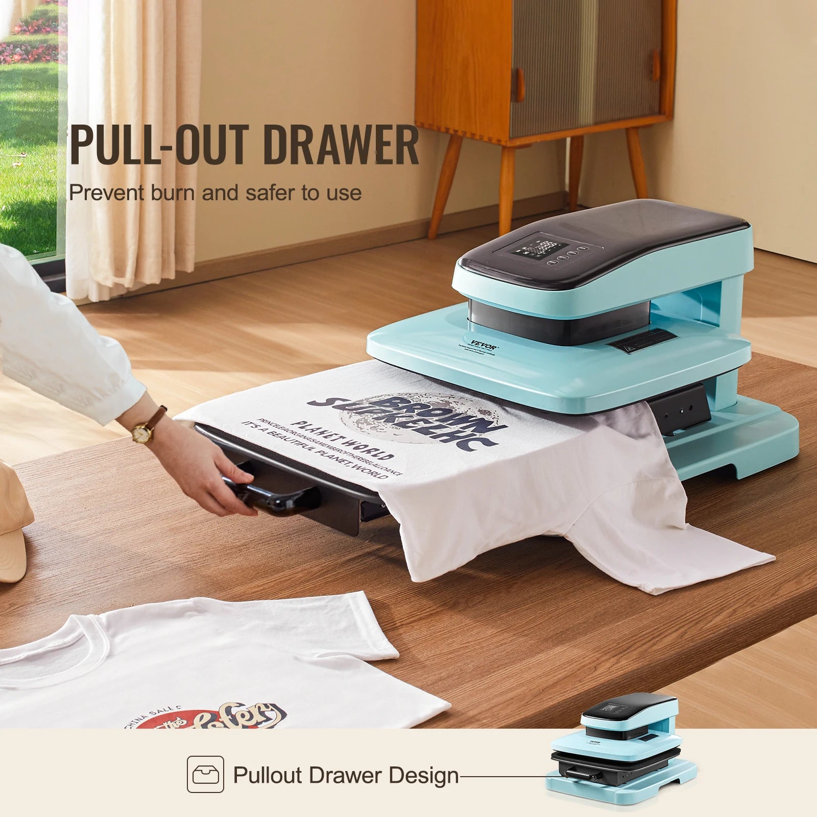Auto Heat Press Machine 15x15in for T Shirts