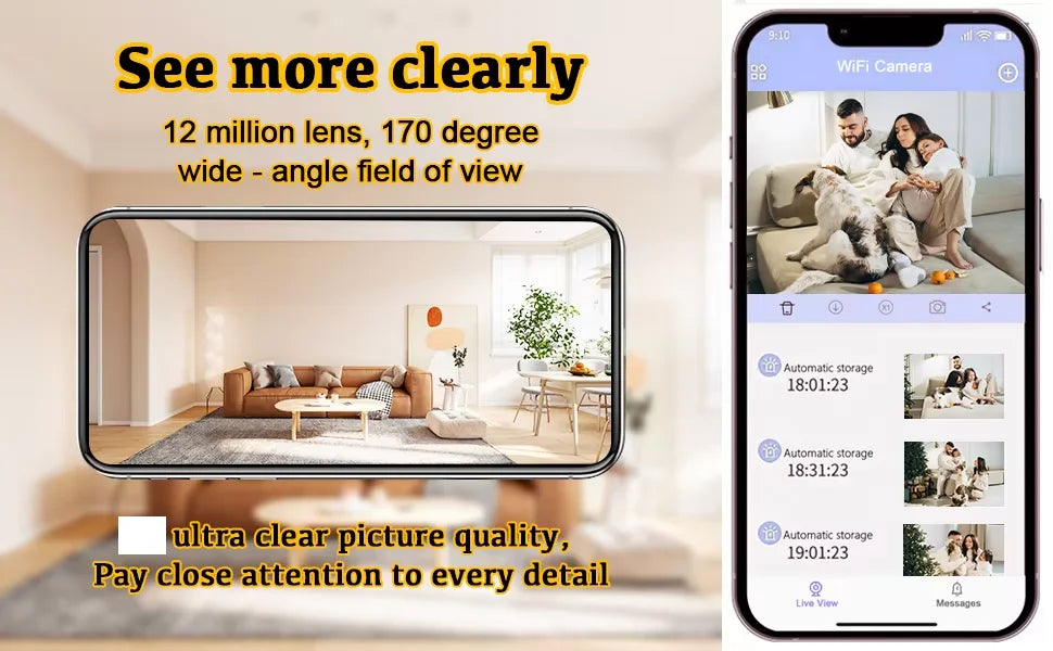 Ultra-Thin Indoor Security Camera