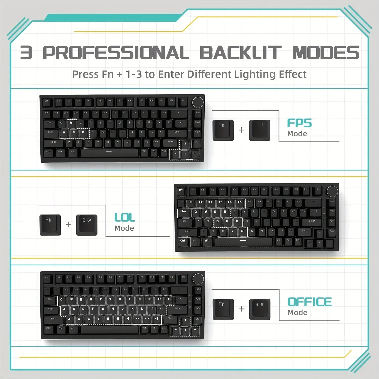 Wired Mechanical Gaming Keyboard