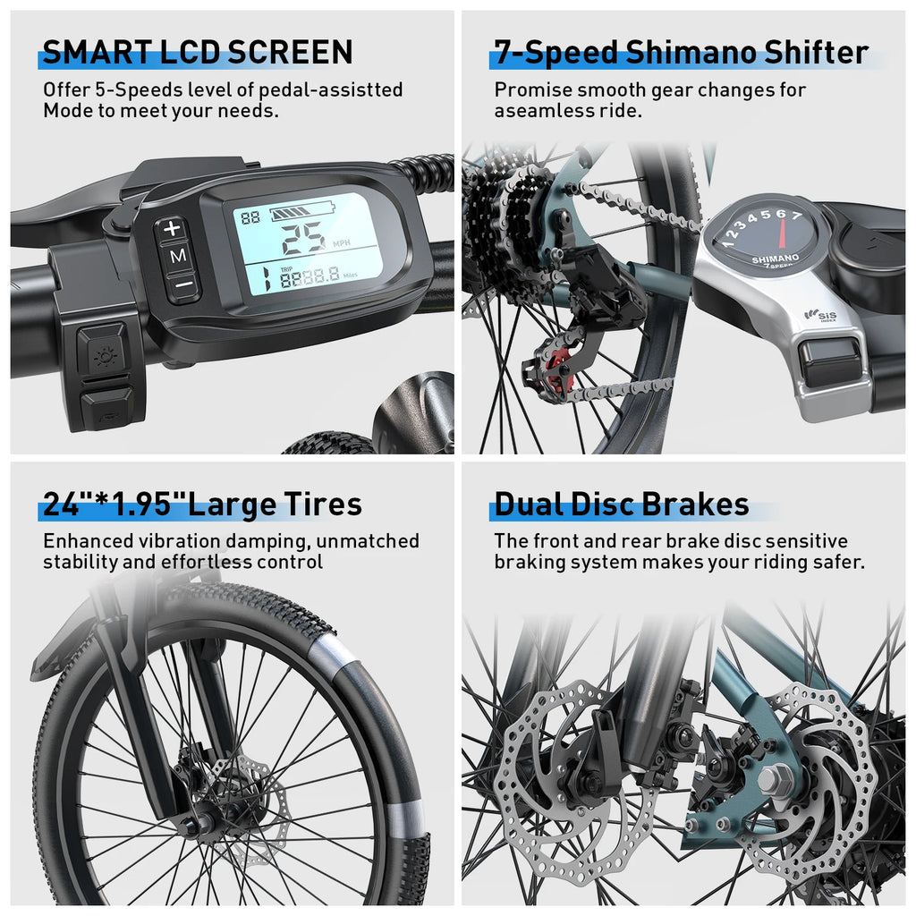 26" 24" Electric Mountain Bike