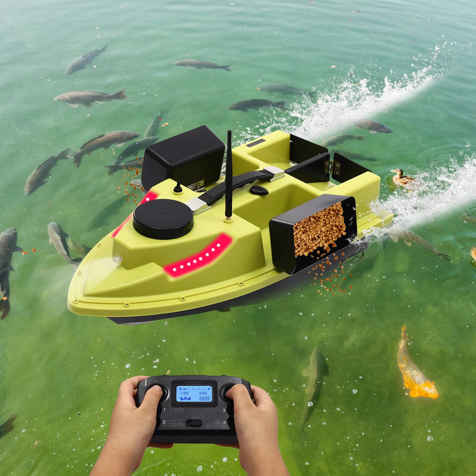 40W Remote Control Fishing Boat