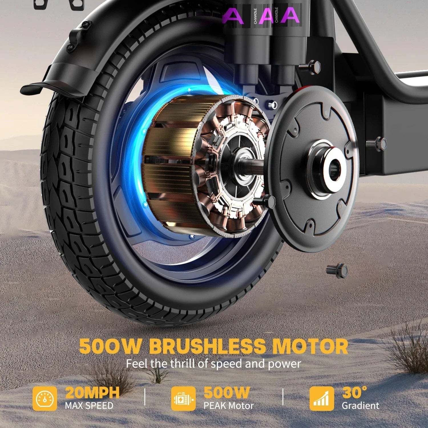 Folding Electric Scooter With 14" Tires