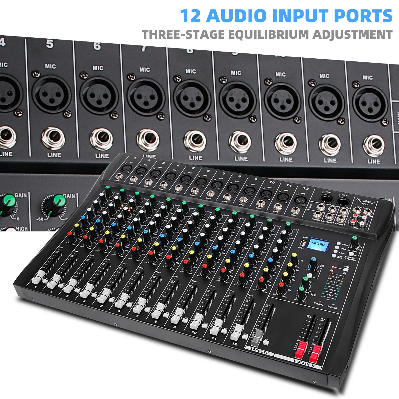 8/ 12 Professional Audio Mixing Console