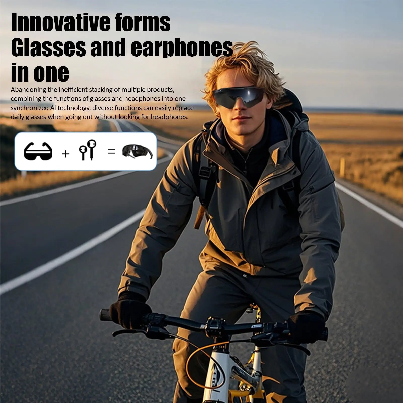 Smart Glasses With AI Voice Recorder
