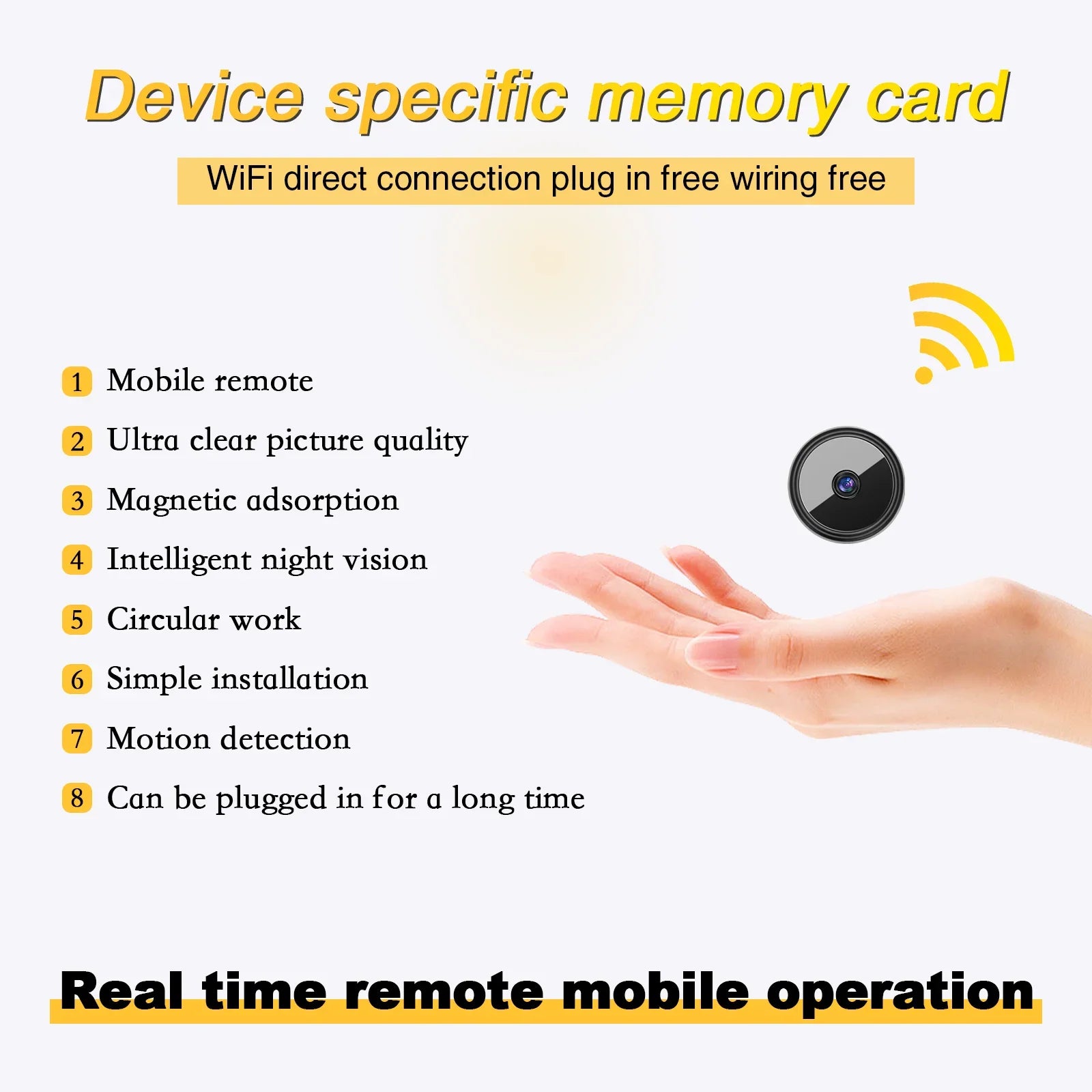 Ultra-Thin Indoor Security Camera