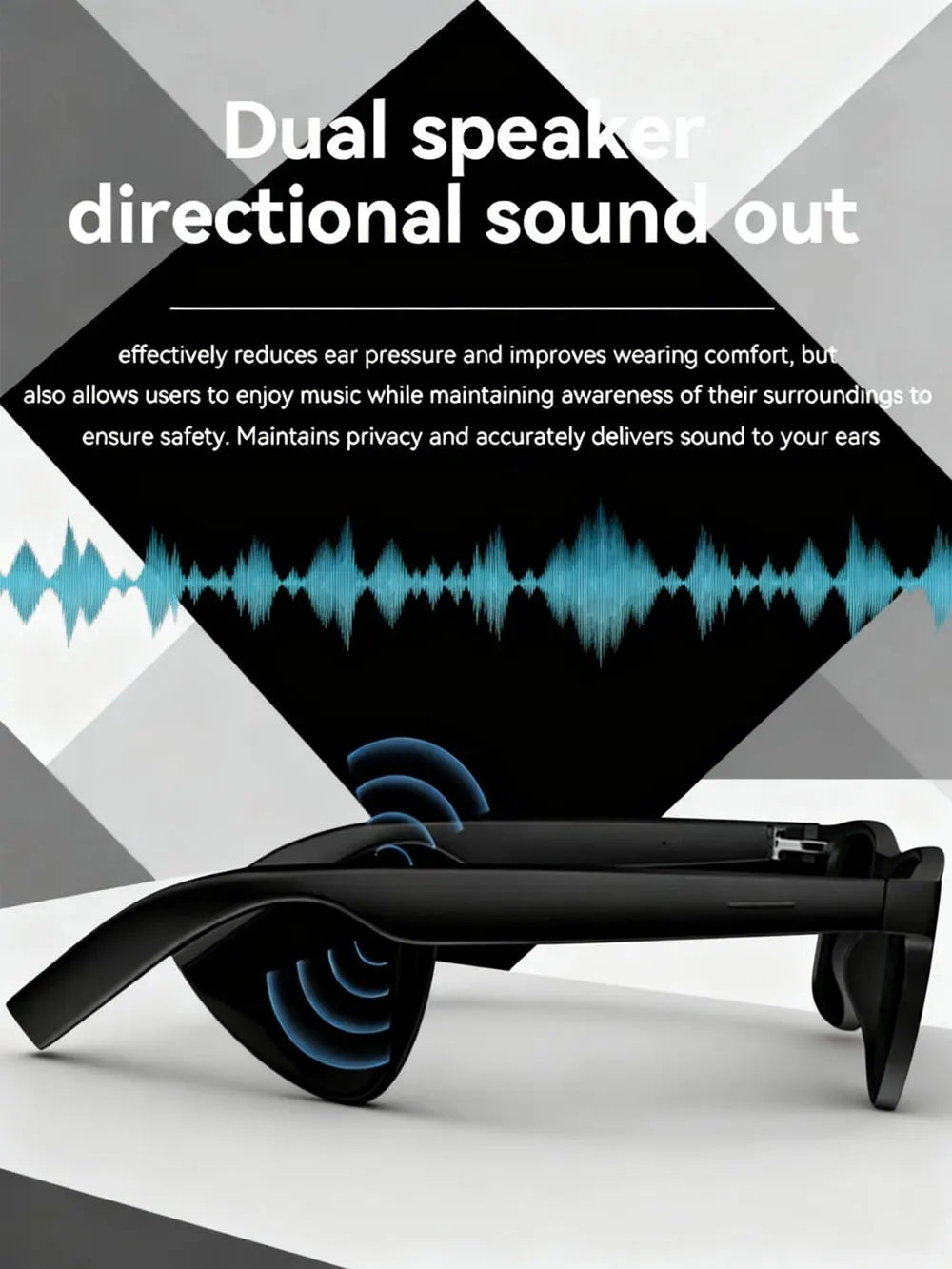 Bluetooth Smart Glasses With Microphone