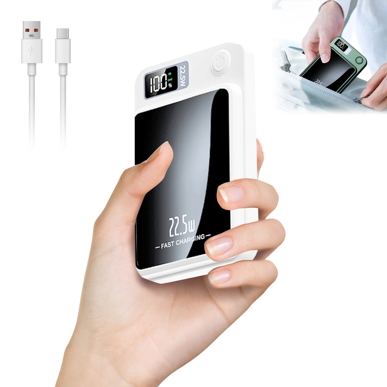 Fast Charging Magnetic Wireless Power Bank For Iphone