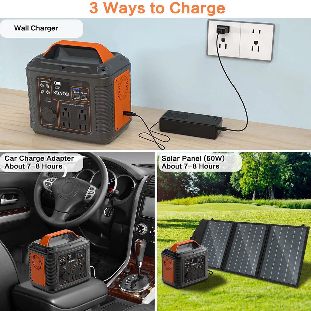 300w Portable Solar Generator