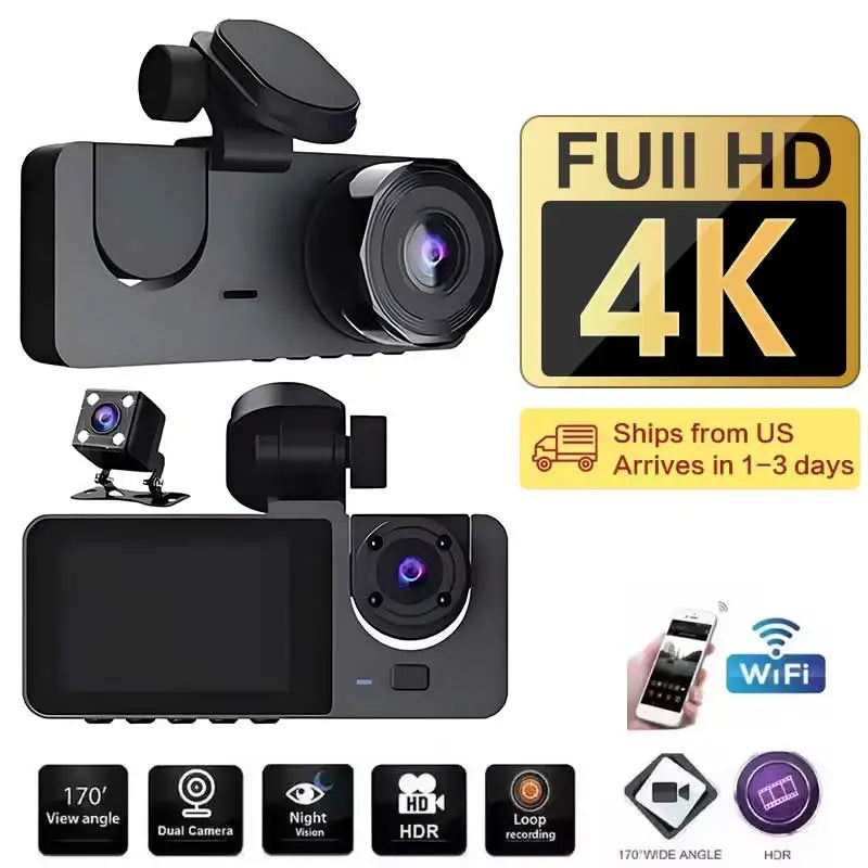 3 Channel Dash Cam
