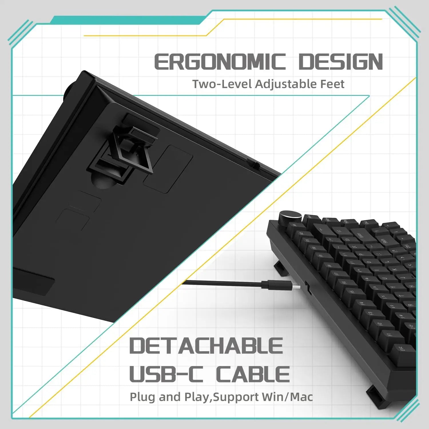 Wired Mechanical Gaming Keyboard