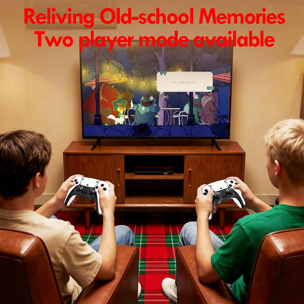 2026 Retro Gaming Console, 4K HD Output Game Stick Pro with 40,000+ Classic Titles and 23 Emulators with Dual 2.4G Controllers