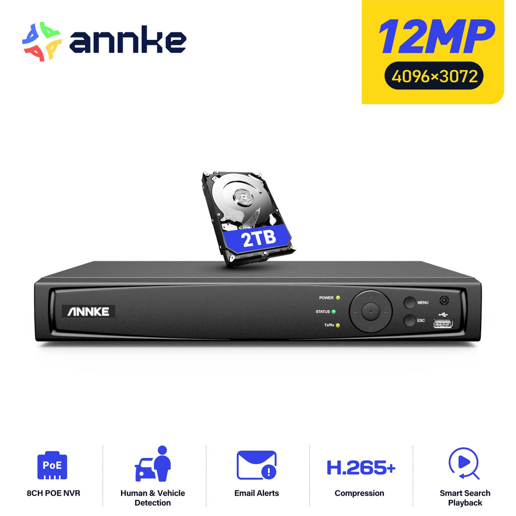 8 Channel Home Security Camera Video Recorder