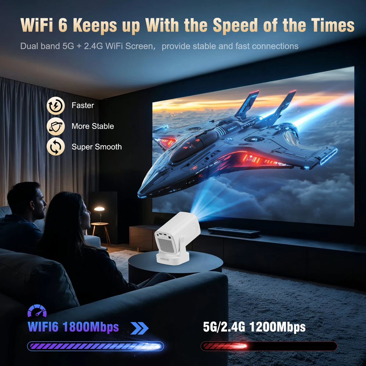 Auto Focus Home Projector