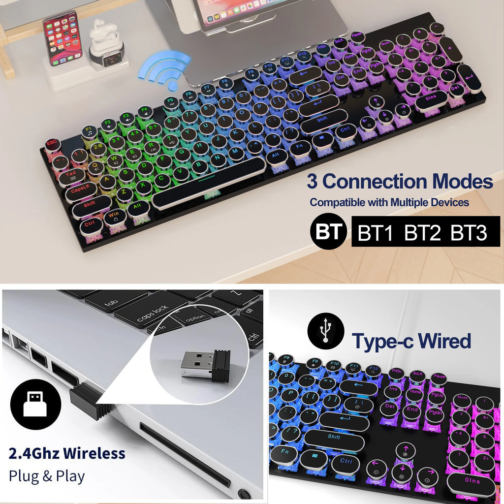 Wireless Punk Mechanical Keyboard