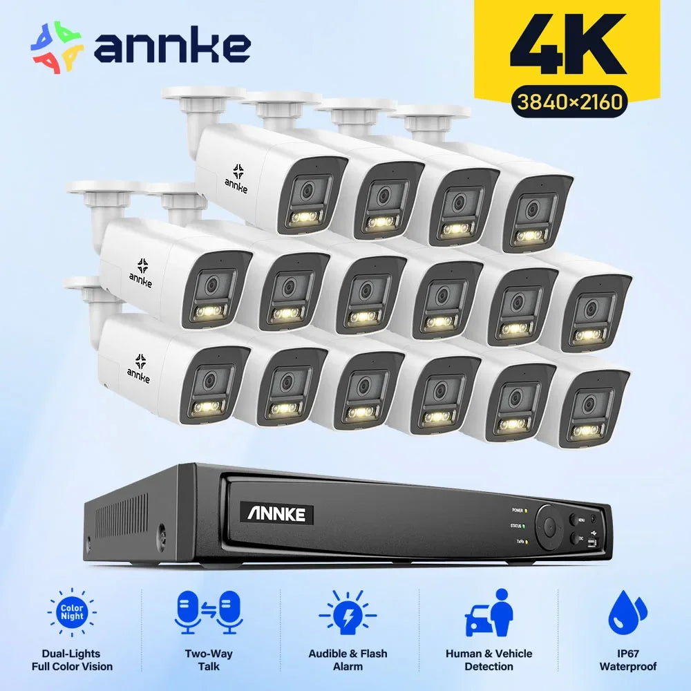 16 PC Outdoor Security Camera System