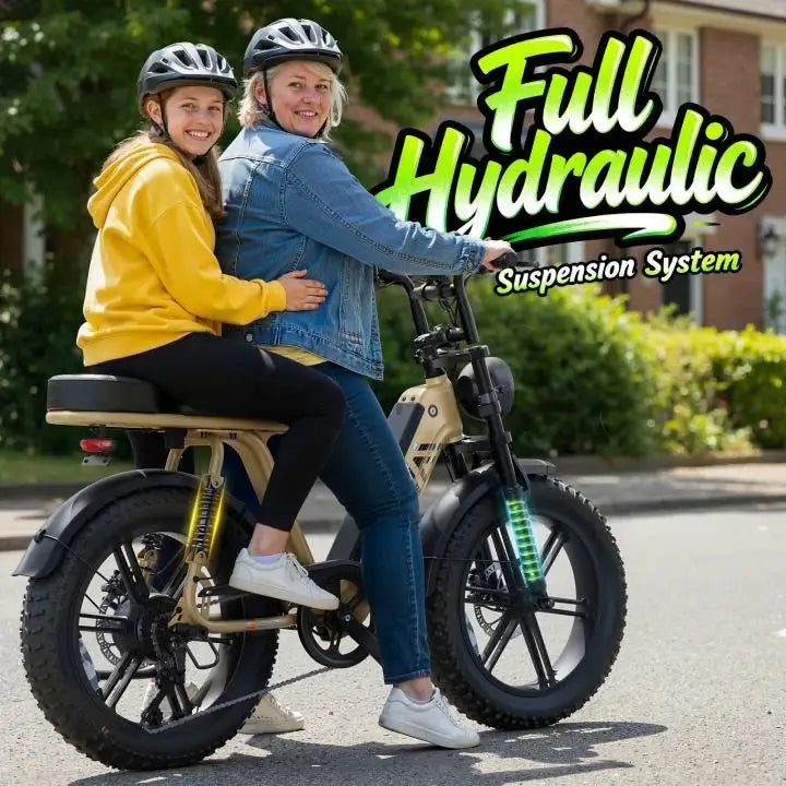 1500W Electric Bike With Rear Seat