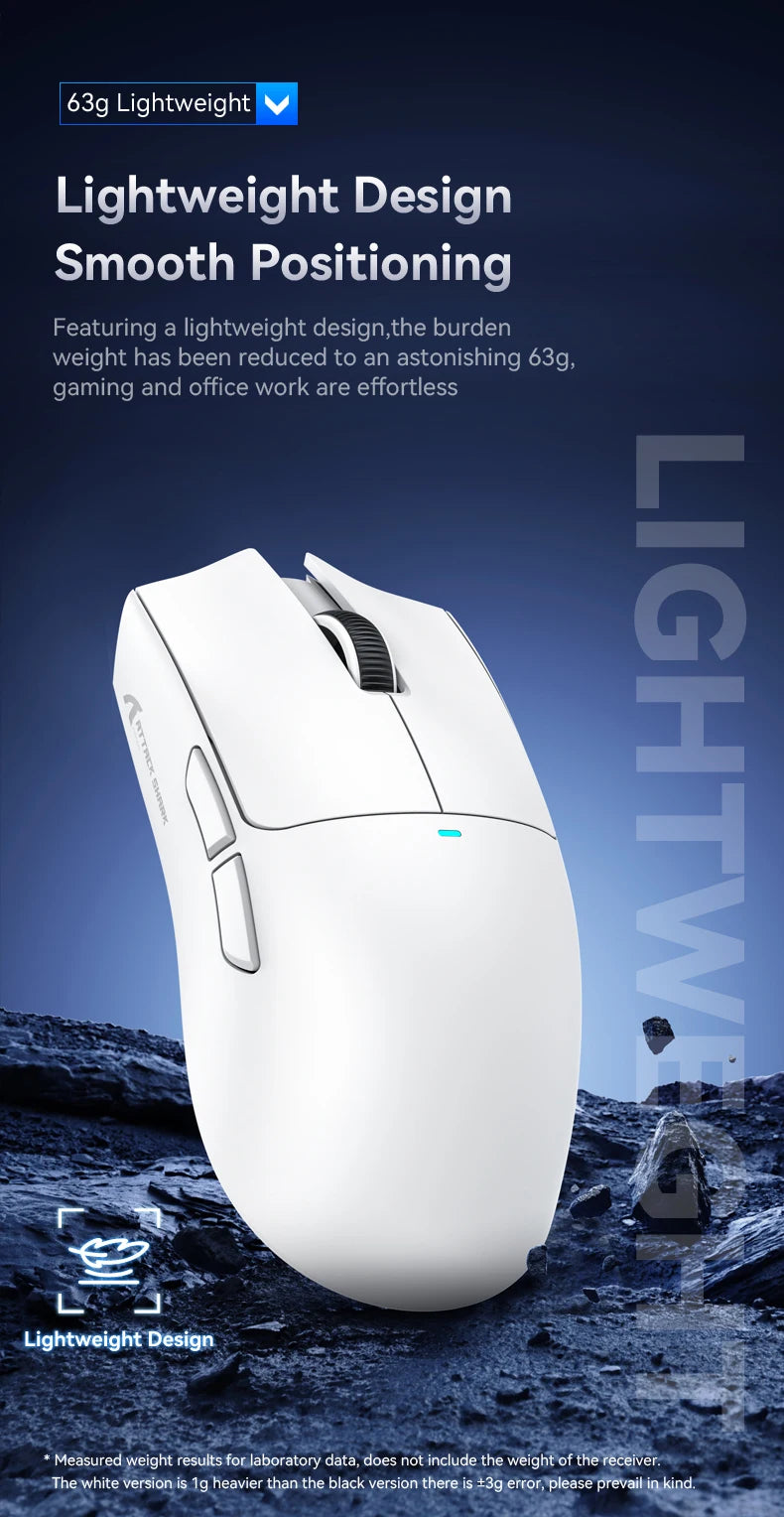 Wireless Gaming Mouse With Backlight Charging