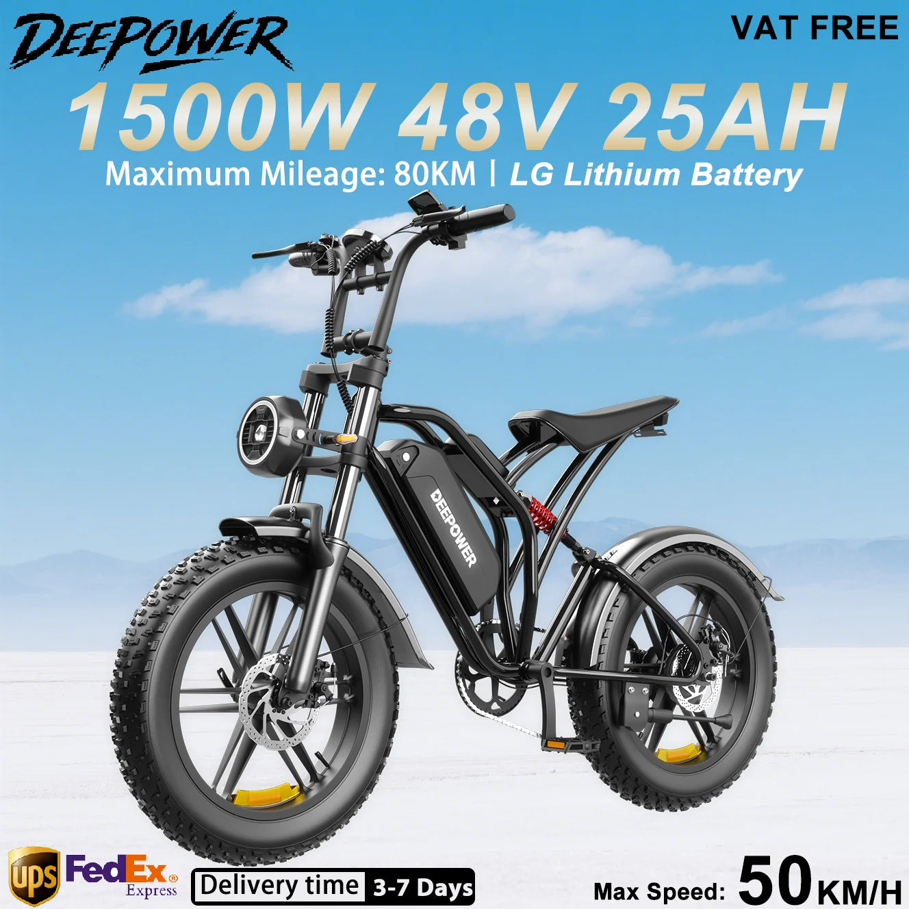 20" 1500W Electric Bike
