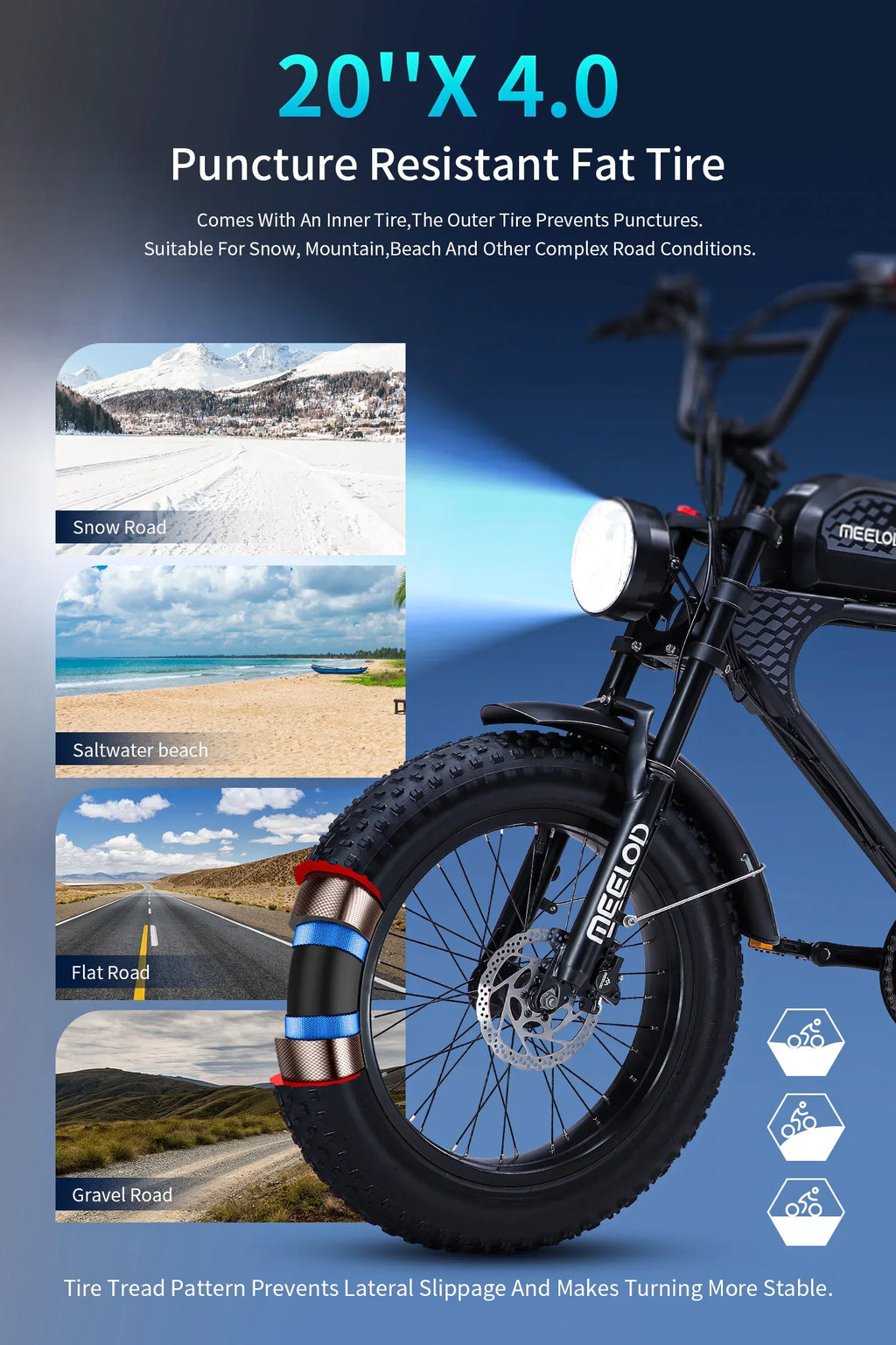 Fat Tire E - Bike
