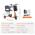 Foldable 3 Wheel Mobility Scooter for Seniors