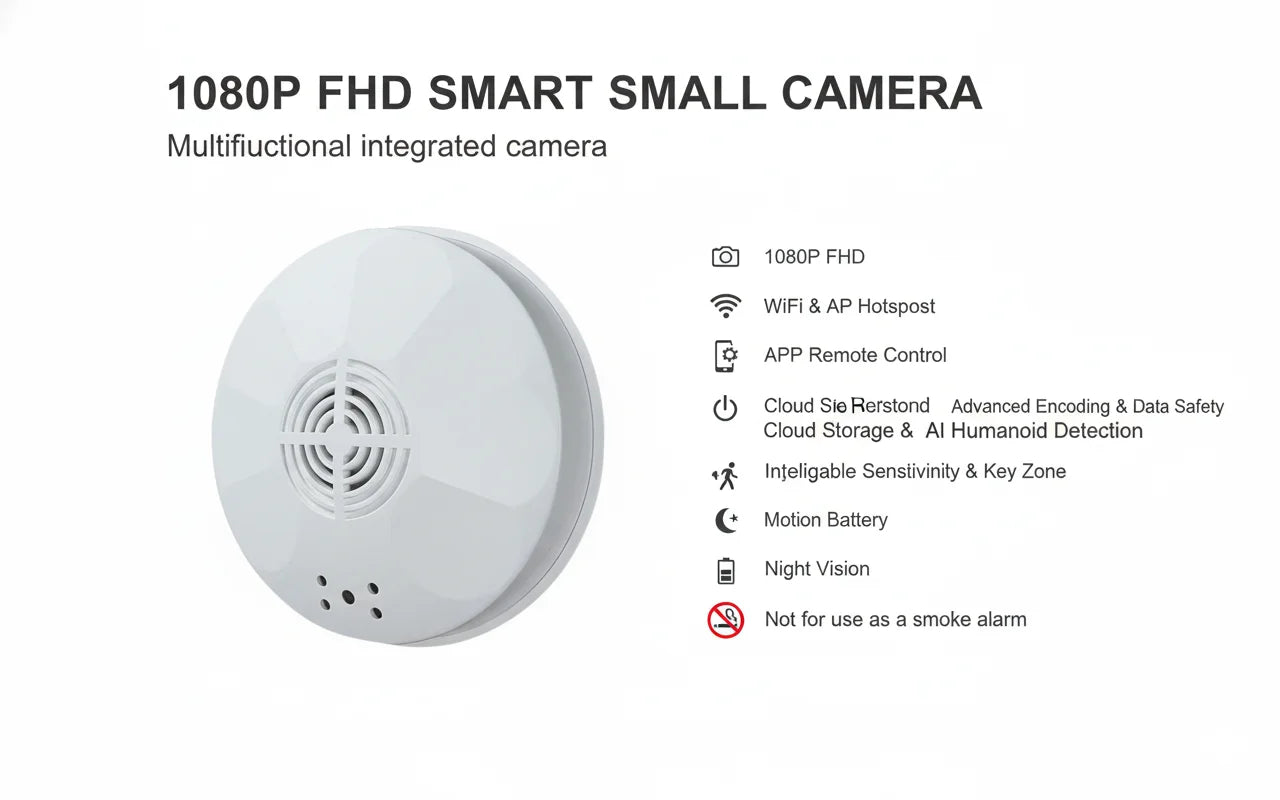Mini Security Camera Ceiling-Mounted