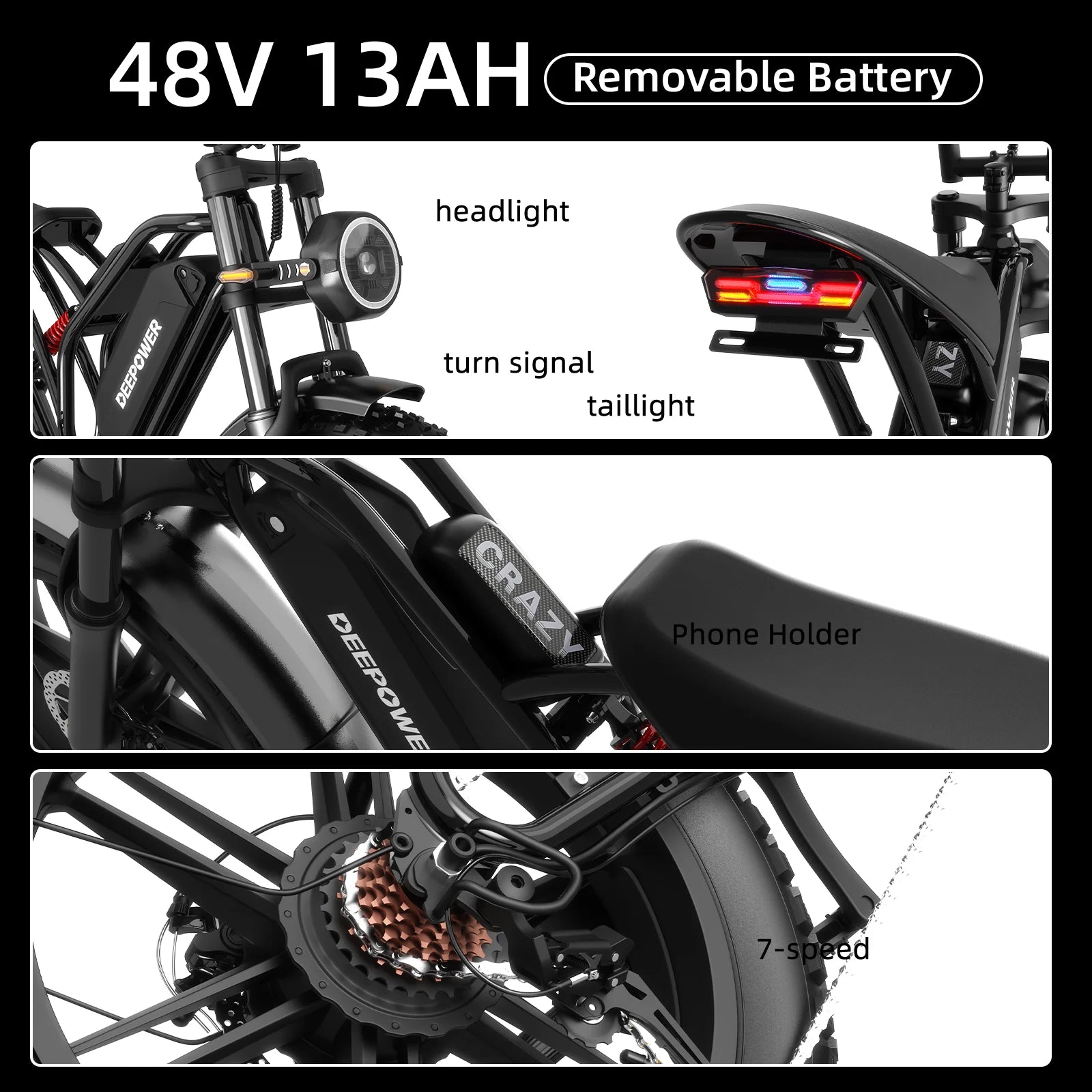 20" 1500W Electric Bike
