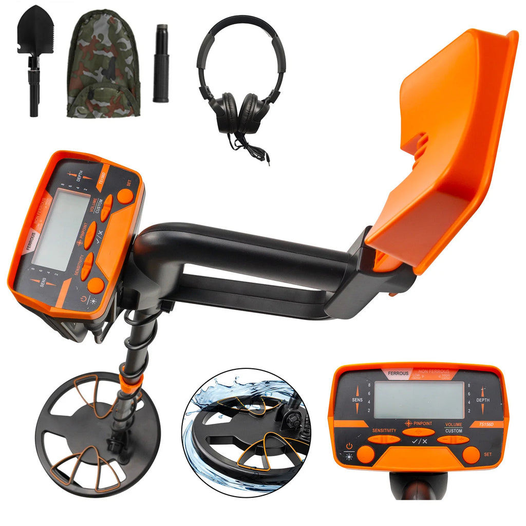 Waterproof Metal Detector Waterproof Disc Underwater Underground High Accuracy Sensitive LCD Display Humanity for Adults Children