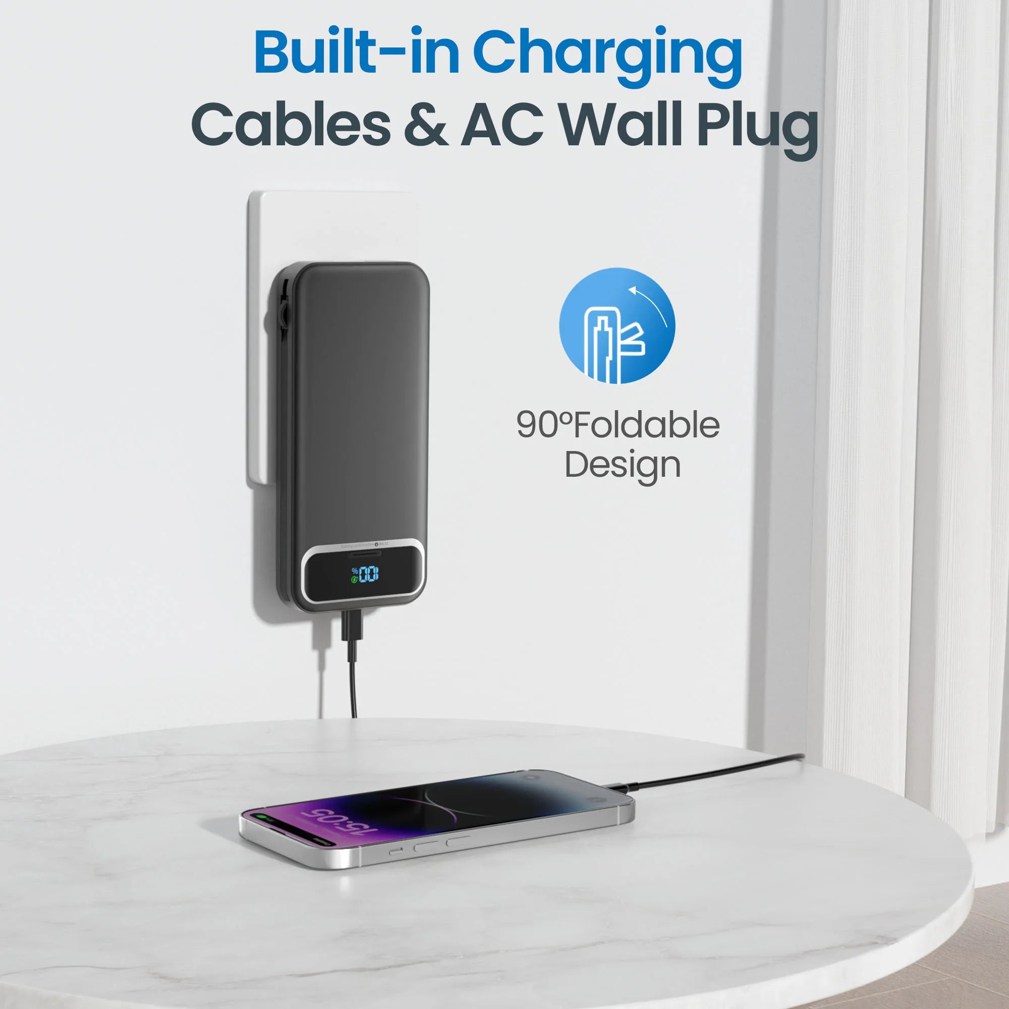 Power Bank with AC Plug