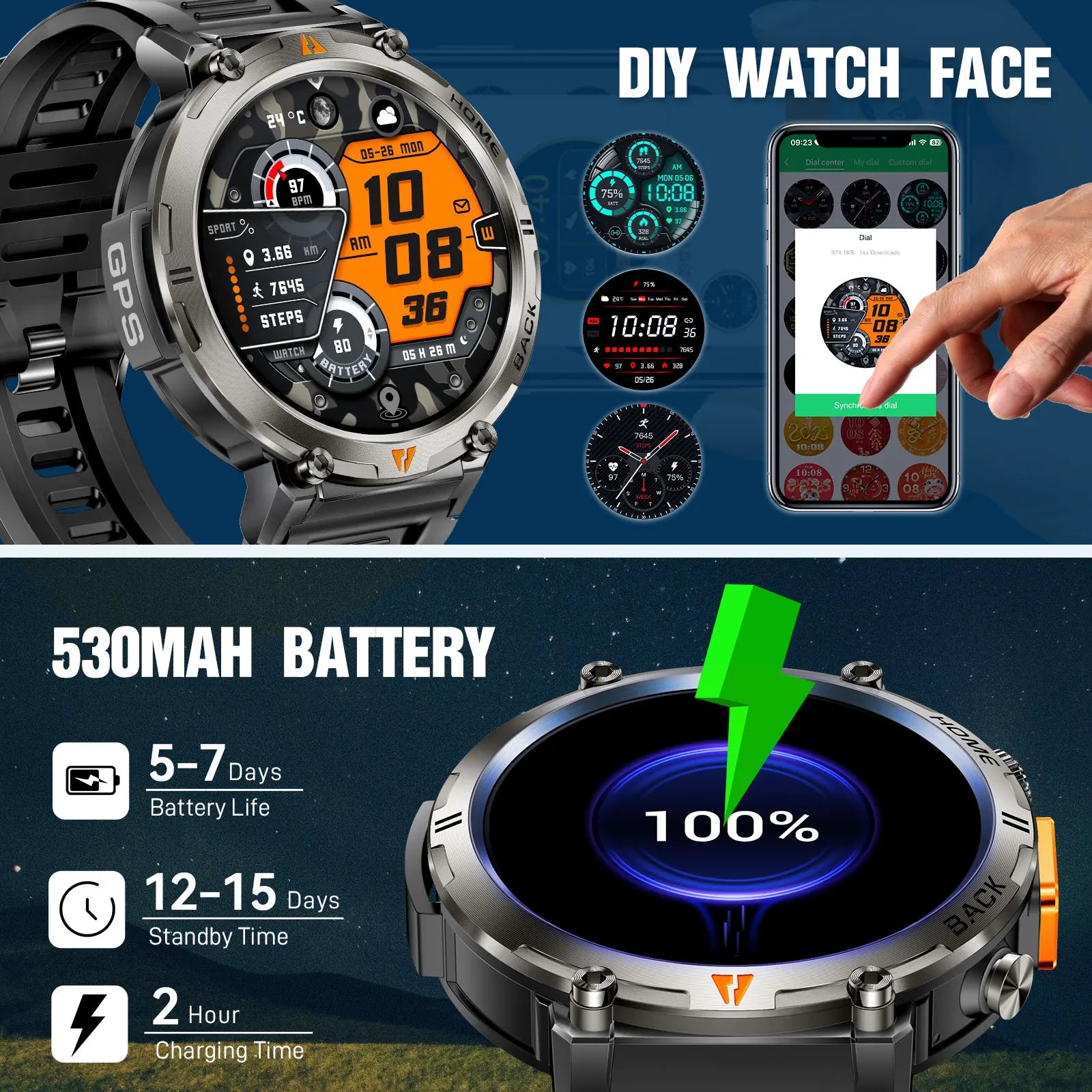 Bluetooth Call Smartwatch for Men