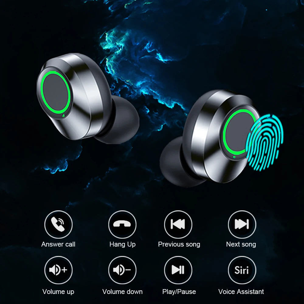 Wireless Bluetooth Earbuds With Built-in Microphone
