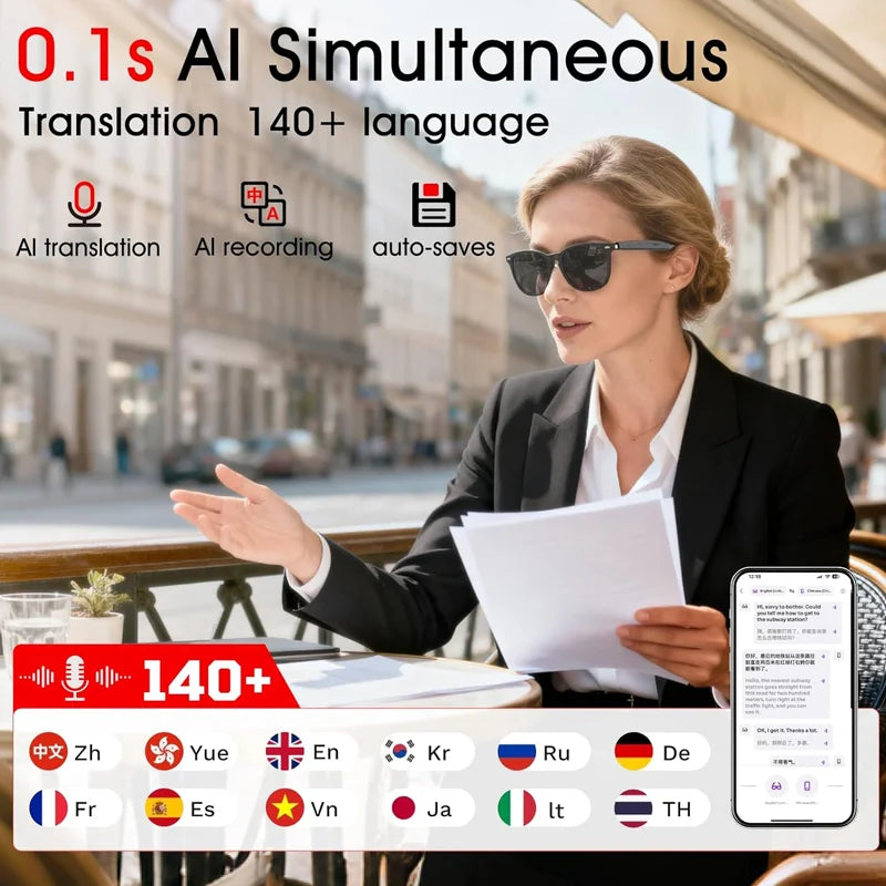 AI Smart Glasses Translator