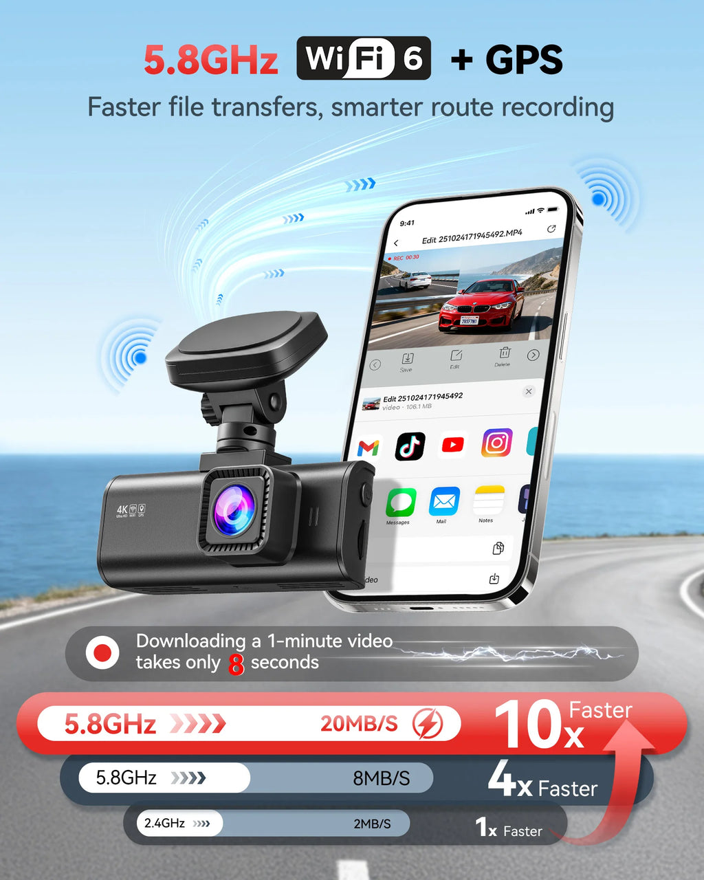 Dash Camera Front and Rear