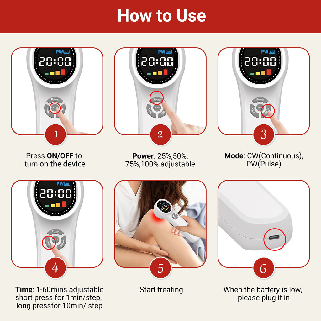 Infrared Light Therapy Wand