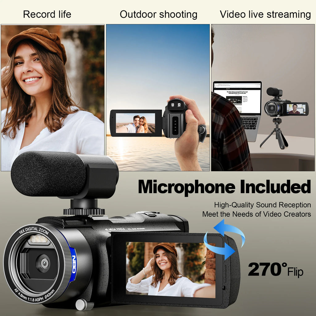 Camcorder With External Microphone
